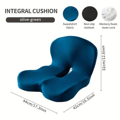 Almofada Ortopédica Memory Foam para Cadeira e Carro | Apoio Lombar Ergonômico para Mais Conforto