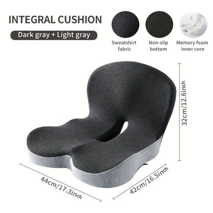 Almofada Ortopédica Memory Foam para Cadeira e Carro | Apoio Lombar Ergonômico para Mais Conforto