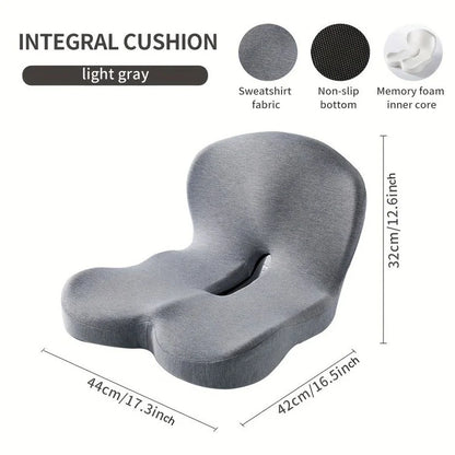 Almofada Ortopédica Memory Foam para Cadeira e Carro | Apoio Lombar Ergonômico para Mais Conforto