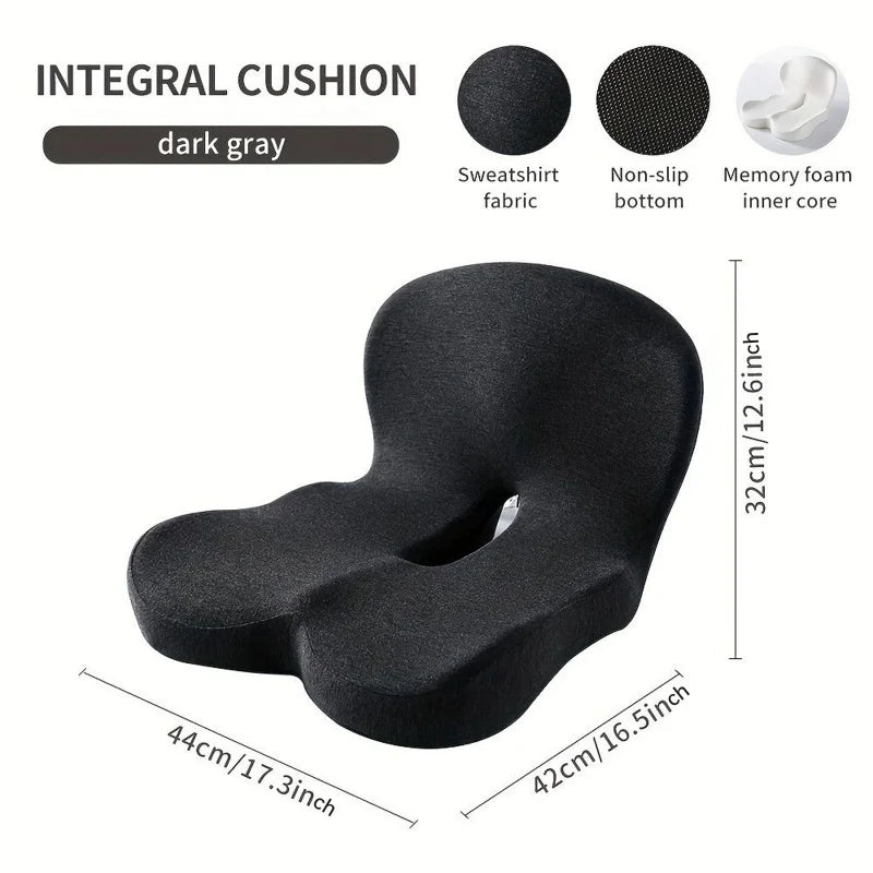 Almofada Ortopédica Memory Foam para Cadeira e Carro | Apoio Lombar Ergonômico para Mais Conforto