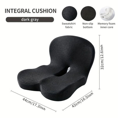 Almofada Ortopédica Memory Foam para Cadeira e Carro | Apoio Lombar Ergonômico para Mais Conforto