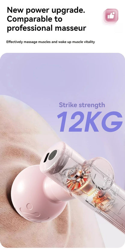Mini Massageador Muscular Portátil USB | Pistola de Massagem para Relaxamento e Recuperação Muscular