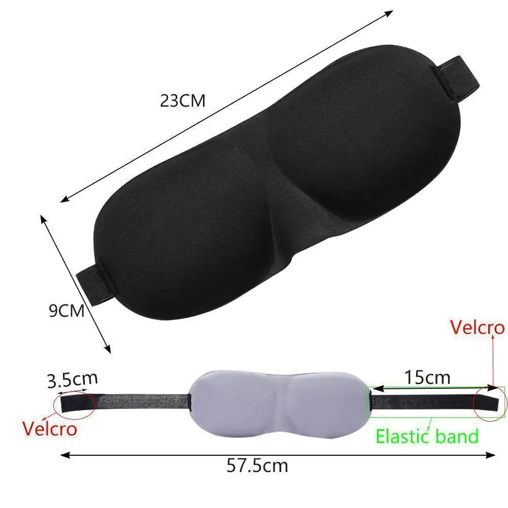 Máscara de Dormir 3D Anatômica | Bloqueio de Luz e Conforto para Descansar em Qualquer Lugar