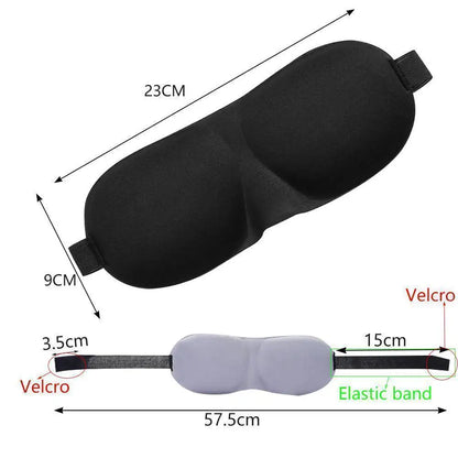 Máscara de Dormir 3D Anatômica | Bloqueio de Luz e Conforto para Descansar em Qualquer Lugar