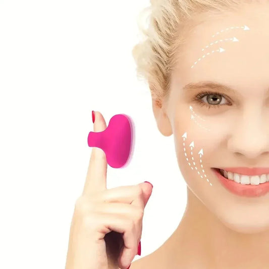 Truque do Dedo - Massageador Facial e Área dos Olhos | Massagem Facial para Relaxamento e Rotina de Beleza
