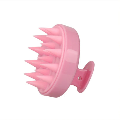 Escova Massageadora de Couro Cabeludo em Silicone | Massageador Capilar para Lavagem e Cuidados com os Fios