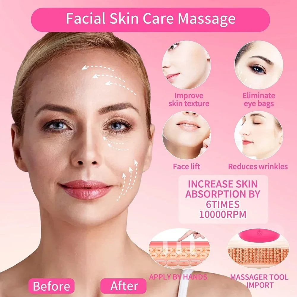 Truque do Dedo - Massageador Facial e Área dos Olhos | Massagem Facial para Relaxamento e Rotina de Beleza