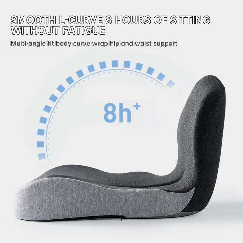 Almofada Ortopédica Memory Foam para Cadeira e Carro | Apoio Lombar Ergonômico para Mais Conforto