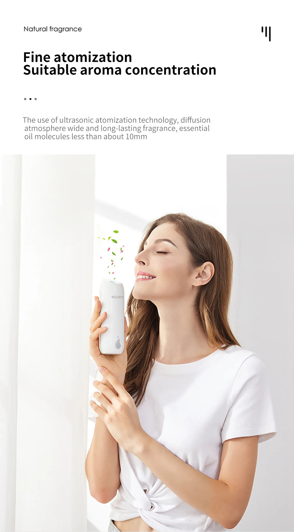 Aromatizador I.A. para Ambientes | 3 Modos de Fragrância