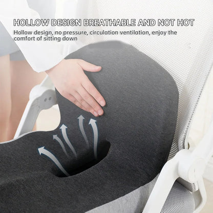 Almofada Ortopédica Memory Foam para Cadeira e Carro | Apoio Lombar Ergonômico para Mais Conforto