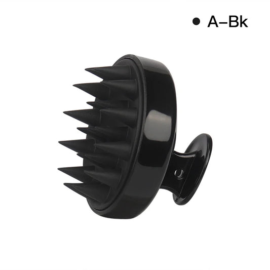 Escova Massageadora de Couro Cabeludo em Silicone | Massageador Capilar para Lavagem e Cuidados com os Fios